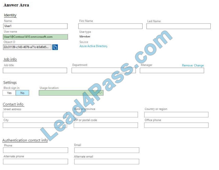 lead4pass ms-100 exam questions q2-1