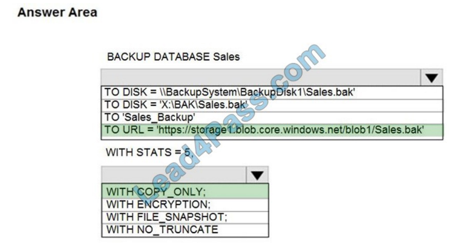 lead4pass dp-300 exam questions q4-1