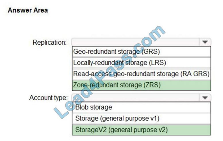 lead4pass az-303 exam questions q6-1