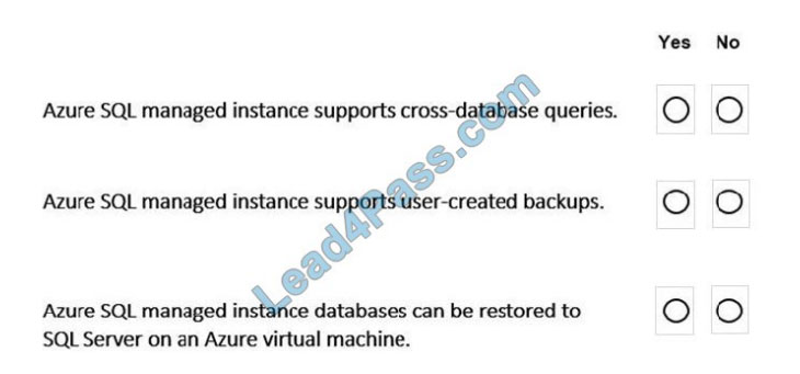 lead4pass dp-900 practice test q2