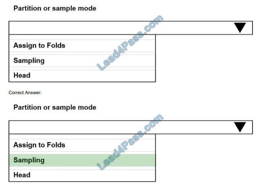 lead4pass dp-100 practice test q8