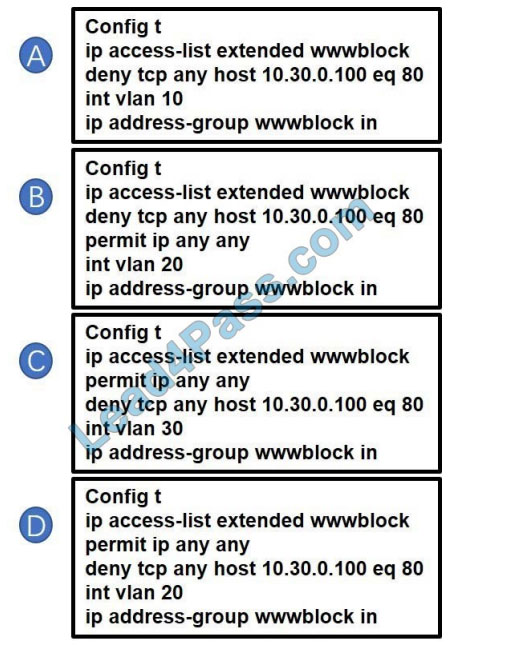 lead4pass 200-301 practice test q6-1