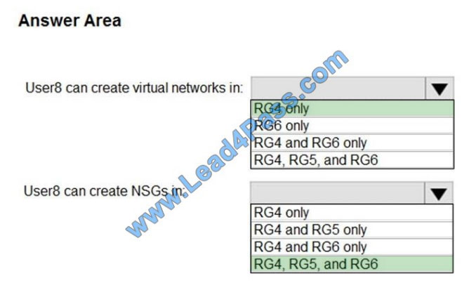 lead4pass az-500 practice test q10-1