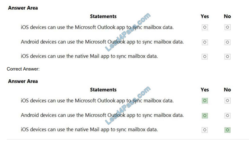 [2021.1] lead4pass ms-203 practice test q6-1