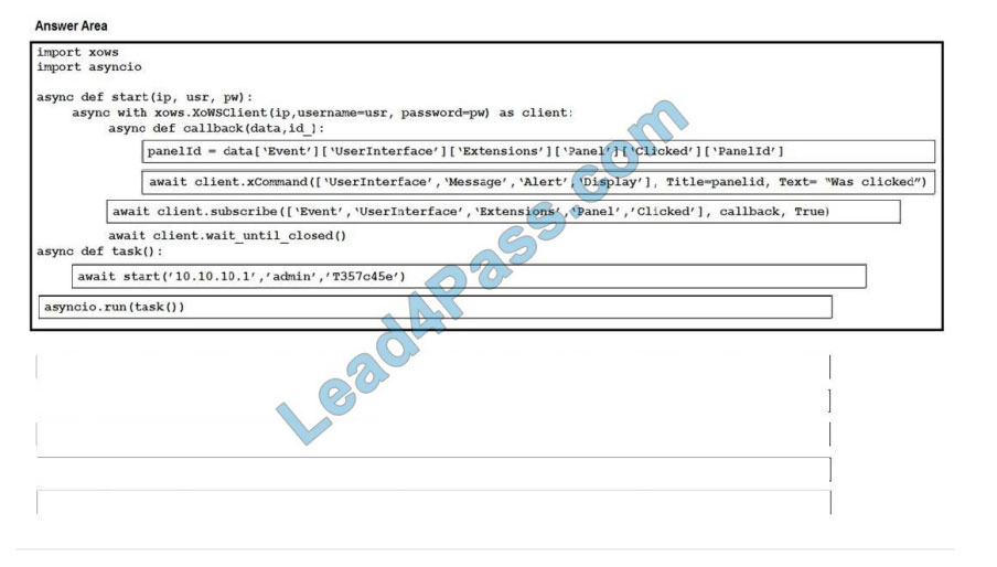 [2021.2] lead4pass 300-835 practice test q6-1