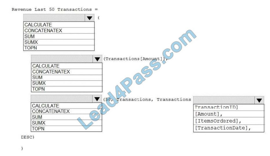 [2021.3] lead4pass da-100 practice test q11-1