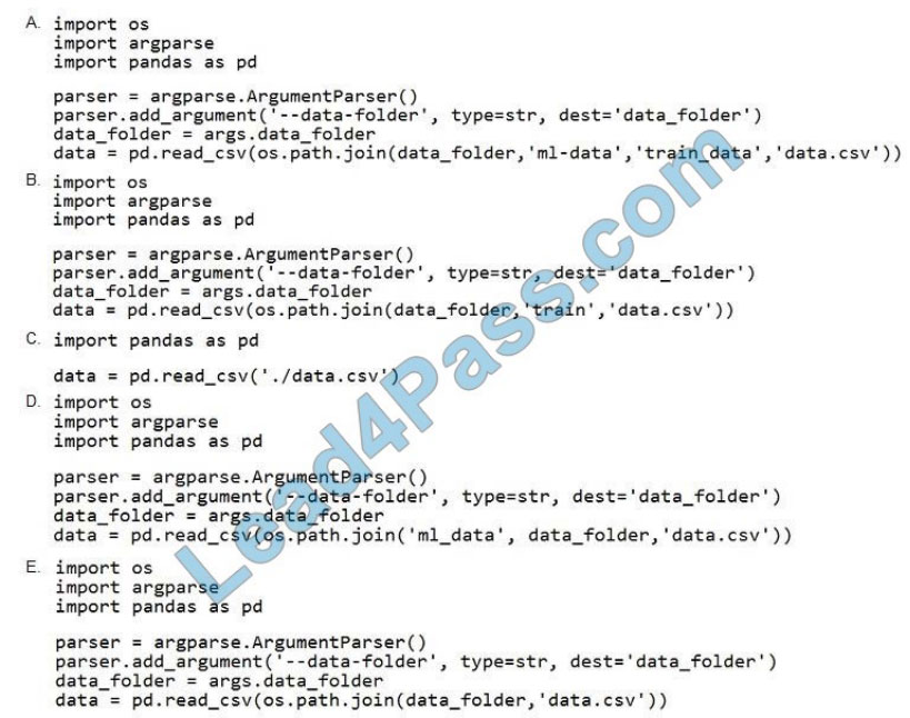 [2021.3] leads4pass dp-100 practice test q13-1