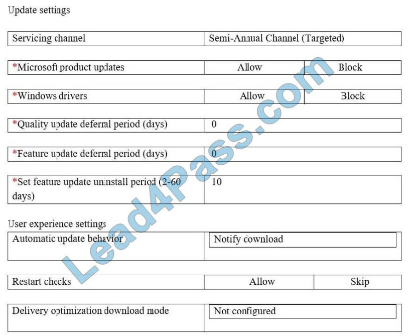 [2021.3] lead4pass md-101 practice test q9