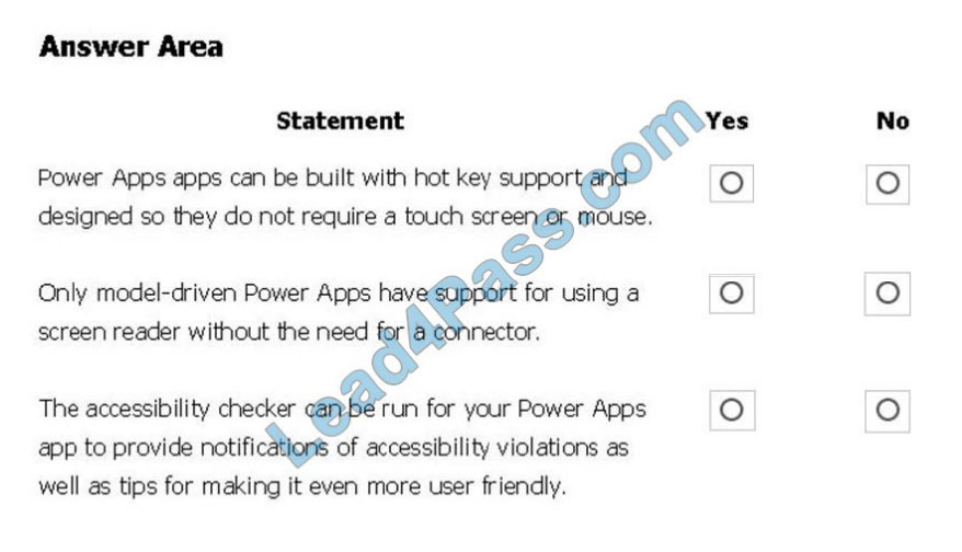 [2021.4] lead4pass pl-900 practice test q12