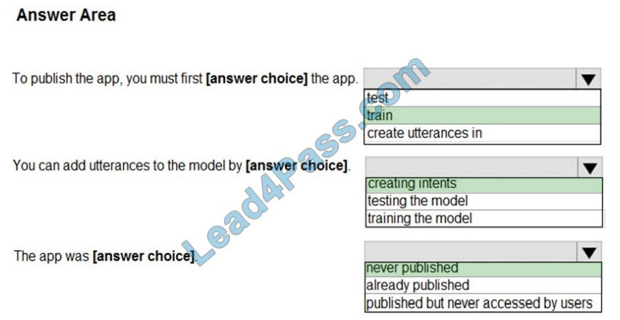 microsoft ai-100 practice test q4-2