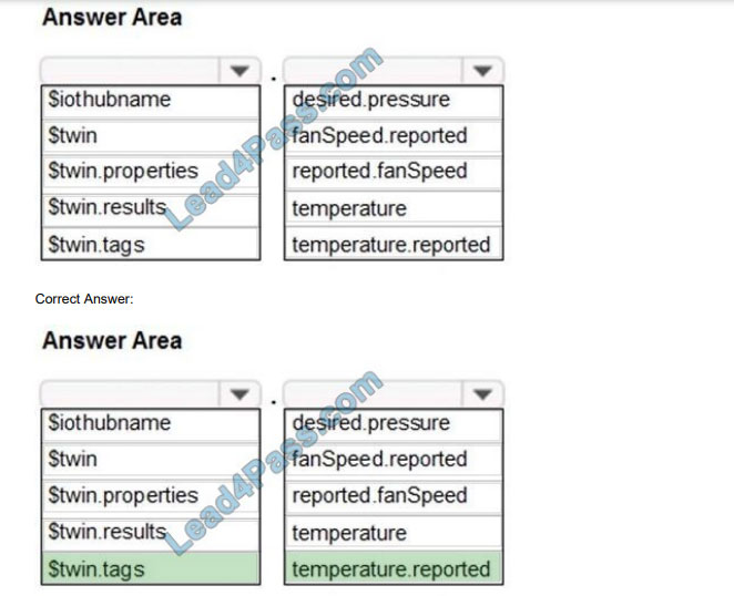 microsoft az-220 exam questions q10