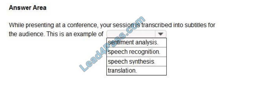 microsoft ai-900 exam questions q10