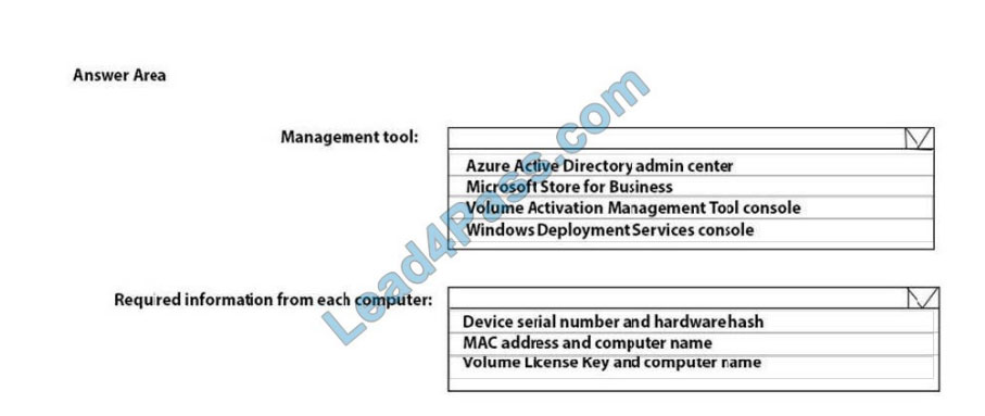 microsoft MD-101 exam questions q11