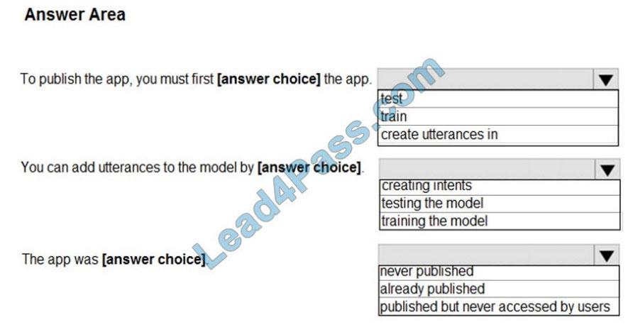microsoft ai-100 exam questions q4-1