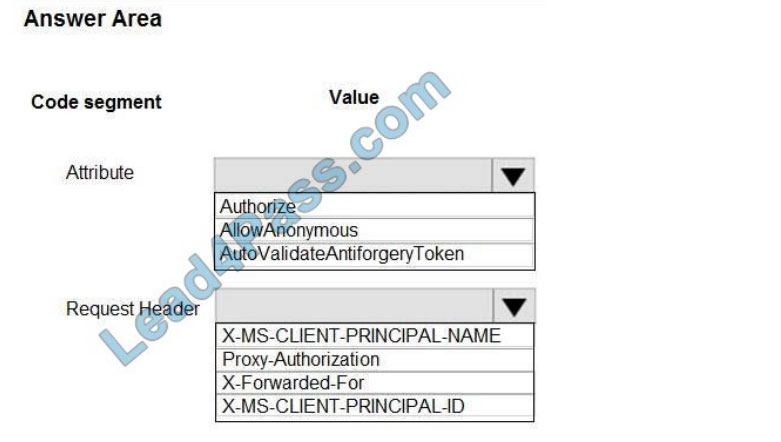 microsoft az-204 exam questions q7