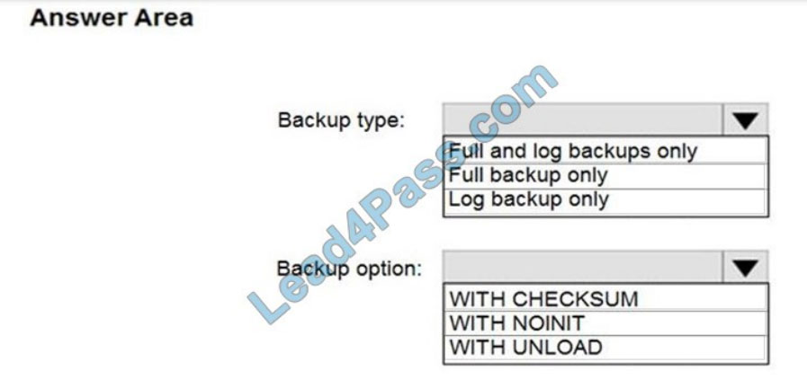 microsoft dp-300 exam questions q12