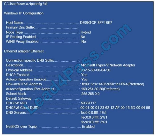 microsoft md-100 exam questions q8