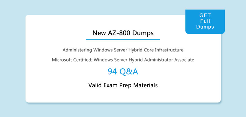 new az-800 dumps