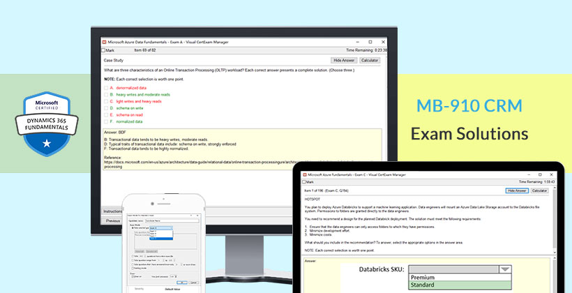 Microsoft MB-910 CRM Exam Solutions | Lead4Pass MB-910 Dumps