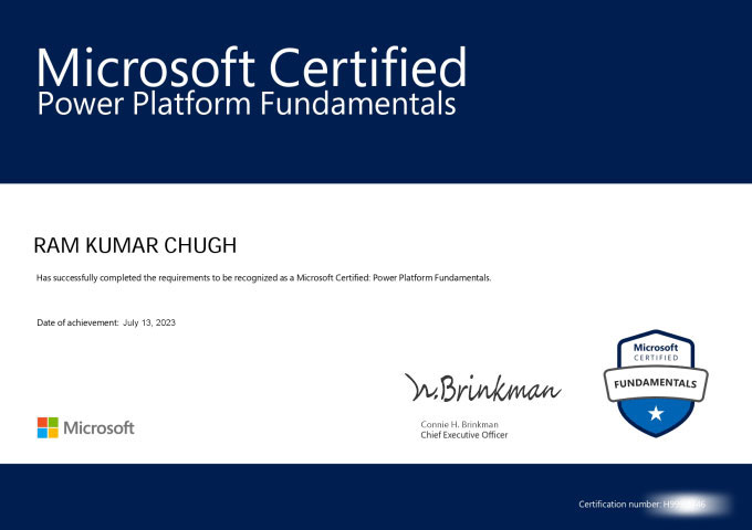 Microsoft Power Platform Fundamentals 2023